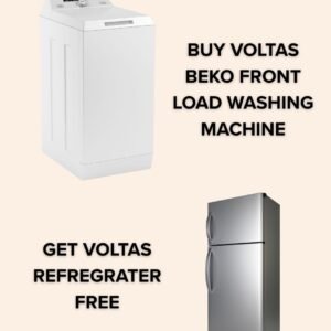 Voltas Front Load Washing Machine & Voltas Refregrater Combo Offer