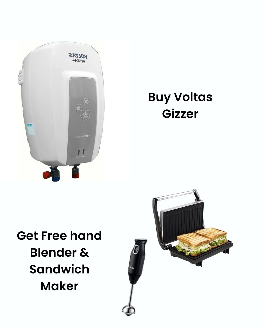 VOLTAS INSTA PLUS 3IPBWT-4610023 3LT GIZZER